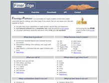 Tablet Screenshot of fineredge.com